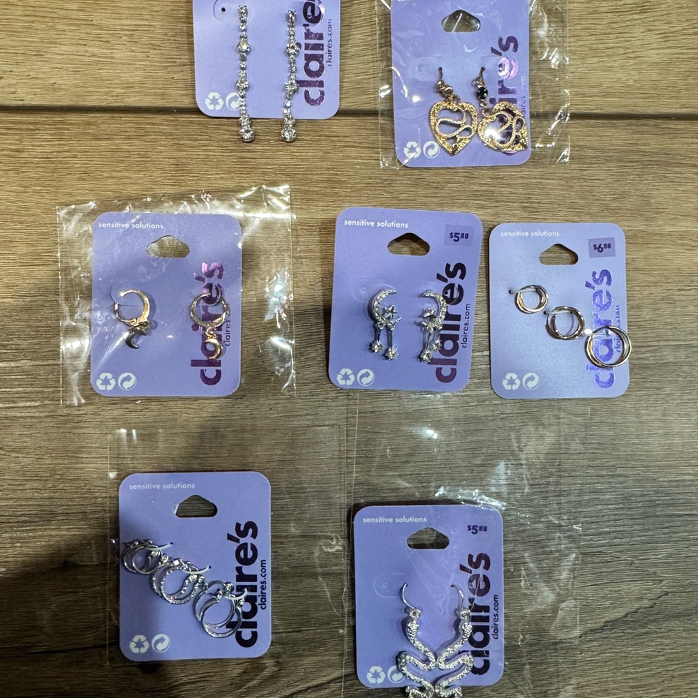 Claire’s bundle of earrings
